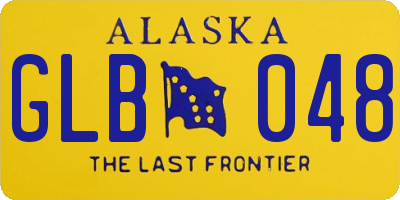 AK license plate GLB048