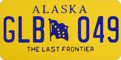 AK license plate GLB049