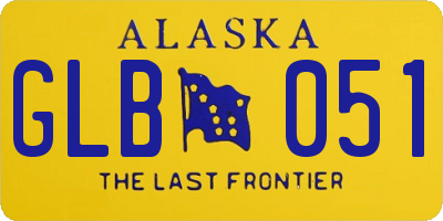 AK license plate GLB051