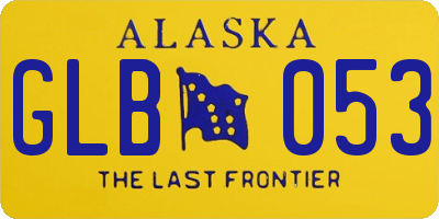 AK license plate GLB053