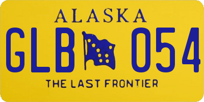 AK license plate GLB054