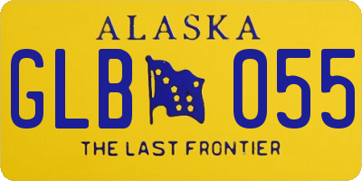 AK license plate GLB055