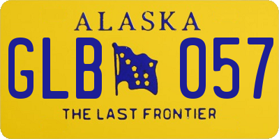 AK license plate GLB057