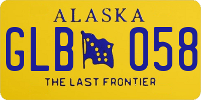 AK license plate GLB058