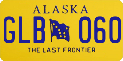 AK license plate GLB060