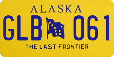 AK license plate GLB061