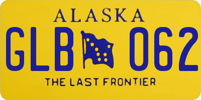 AK license plate GLB062