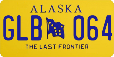 AK license plate GLB064