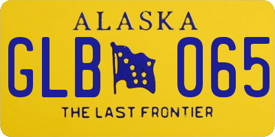 AK license plate GLB065