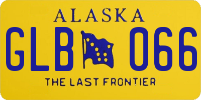 AK license plate GLB066