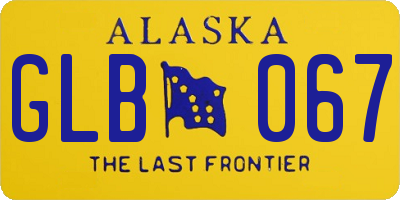 AK license plate GLB067