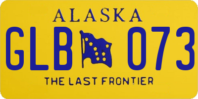 AK license plate GLB073