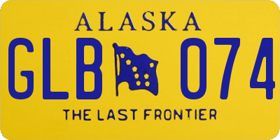 AK license plate GLB074