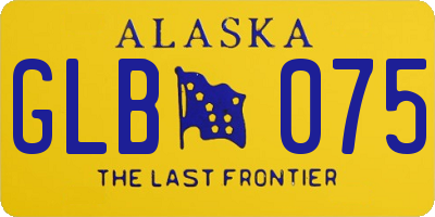 AK license plate GLB075