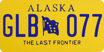 AK license plate GLB077