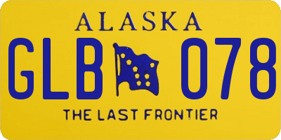 AK license plate GLB078