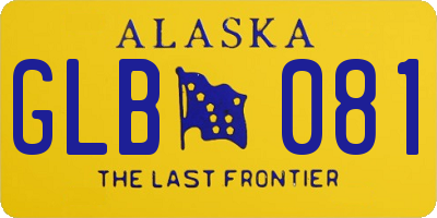 AK license plate GLB081