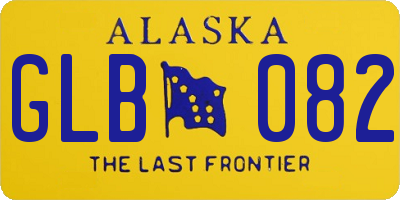 AK license plate GLB082