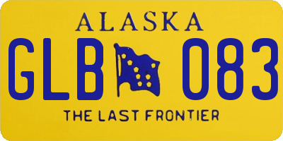 AK license plate GLB083