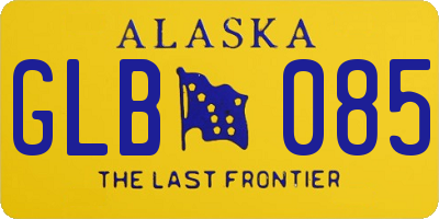 AK license plate GLB085