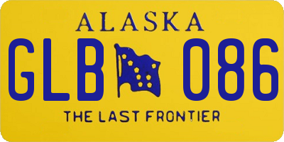 AK license plate GLB086