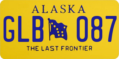 AK license plate GLB087