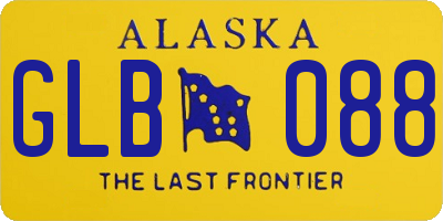 AK license plate GLB088