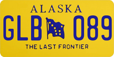 AK license plate GLB089