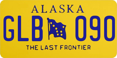 AK license plate GLB090