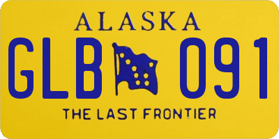 AK license plate GLB091