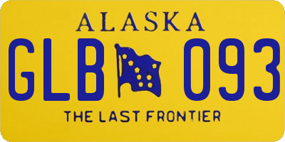 AK license plate GLB093