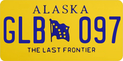 AK license plate GLB097