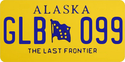 AK license plate GLB099