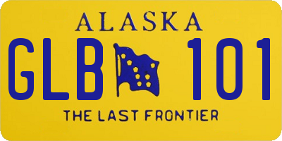 AK license plate GLB101