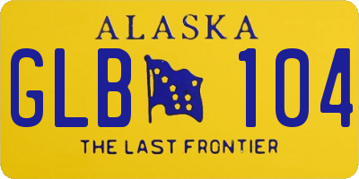 AK license plate GLB104