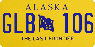 AK license plate GLB106