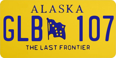 AK license plate GLB107