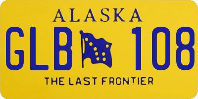 AK license plate GLB108