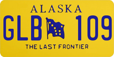 AK license plate GLB109