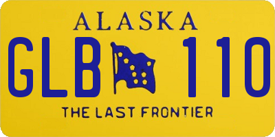 AK license plate GLB110