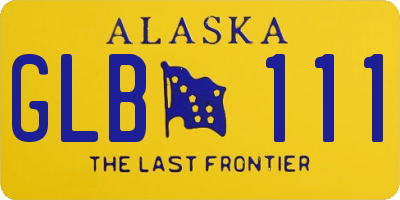 AK license plate GLB111