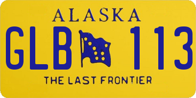 AK license plate GLB113