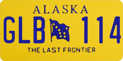 AK license plate GLB114