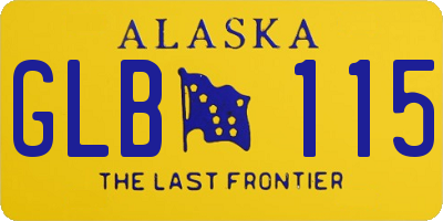 AK license plate GLB115