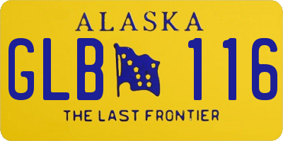 AK license plate GLB116