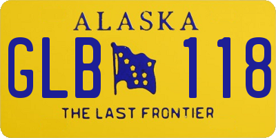 AK license plate GLB118