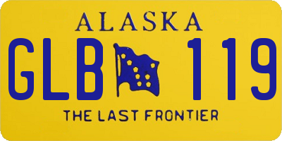 AK license plate GLB119