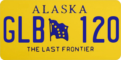 AK license plate GLB120