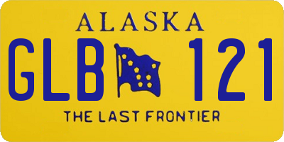 AK license plate GLB121