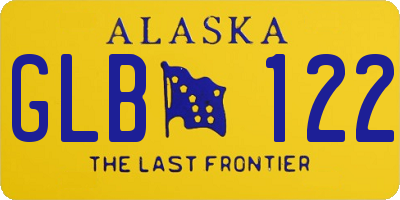 AK license plate GLB122